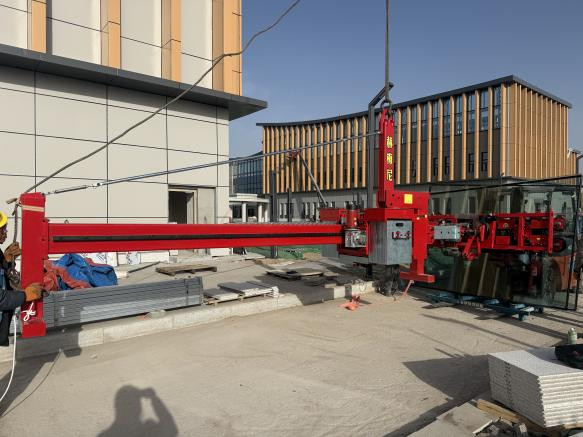 modern glass curtain wall handling